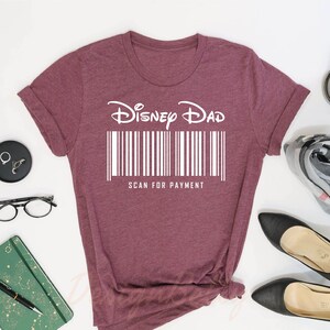 Disney Dad Scan For Payment Shirt, Disney Dad Shirts, Disney Gifts For Dad, Fathers Day Disney Shirt, Disney Family Shirt, Gifts For Dad