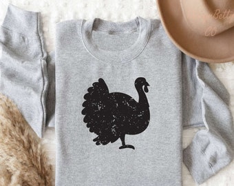 Turkey Sweatshirt, Trendy Sweatshirt, Thanksgiving Sweatshirt, Thanksgiving Gift, Funny Thanksgiving, Fall Sweatshirt, Turkey Sweater