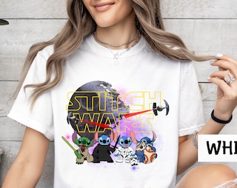 Stitch War Shirt, Star Wars Comfort Colors Shirt, Disney Shirts, Lilo And Stitch, Star Wars Gift, Disney World Shirt, Disney Couple Shirts