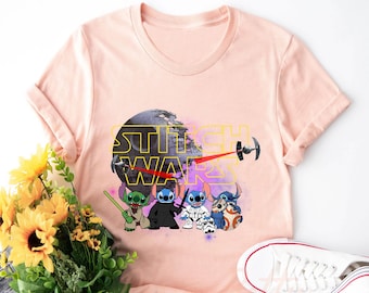 Stitch Star Wars Shirt, Lilo And Stitch, Disney Stitch Shirt, Funny Stitch Shirt, Star Wars Gift, Mandalorian Shirt, Disneyworld, Disneyland
