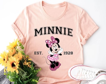 Minnie Est 1928 Shirt, Disney Castle Family Shirt, Disney Vacation Shirt, Magic Kingdom Shirt, Minnie T Shirt,Disney Girl Tee,Disney Family