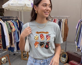Halloween Hair Stylist Comfort Colors Shirt, Haunted Hairstyles Graphic Tee, Retro Spooky Salon Shirt, Comfort Colors Long Sleeve