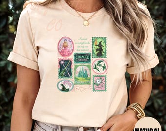Camiseta de Glinda y Elphaba, "He tenido tantos amigos, pero solo uno que me importaba", camiseta de Glinda, camiseta de sellos "Walk Changed for Good"