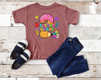2nd Grade Teacher Shirt, Second Grade Back To School Tee, First Day Of School Graphic T Shirt, Cute Elementary Teacher Gift