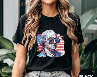 George Washington 4th of July Shirt, Retro Patriotic Shirt, Founding Father Tee, Independence Day T-Shirt, Funny George Washington USA Tee