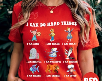 I Can Do Hard Things Shirt, Kids Positive Affirmation Tee, Inspirational Teacher T-Shirt, Motivational School Top, Toddler Self Love Gift