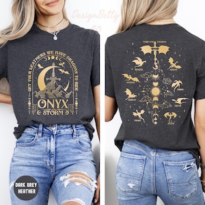 Onyx Storm Two-sided Shirt, Get Your Leathers We Have Dragons To Ride Shirt, Fourth Wing Series Shirt, Dragon Riders Lover Gift, Bookish Tee