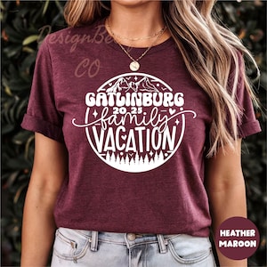 Gatlinburg Family Vacation 2025 Shirt, Vacation Shirt, Family Shirts, Tennessee Shirt, Cruise Shirts, Matching Family, Family Reunion Shirt