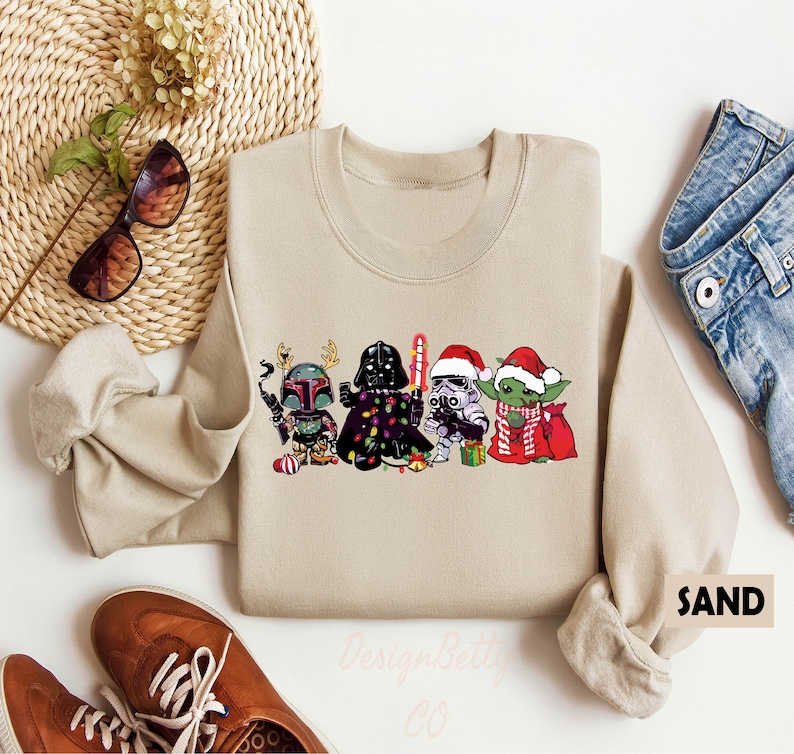 Christmas Star Wars Sweatshirt, Star Wars Funny Sweatshirt,disney