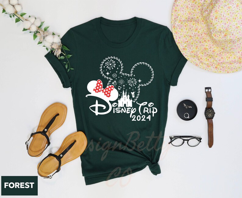 a t - shirt with a mickey mouse and minnie mouse on it