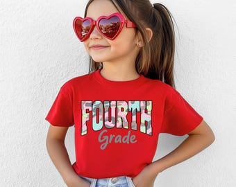 4th Grade Camo Shirt, Fourth Grade Back To School Tee, Classroom Student Shirt, Girls School Outfit
