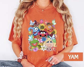 Comfort Colors Disney The Muppets Group Shirt, The Muppets Characters Shirt, Kermit the Frog, Miss Piggy, Fozzie Bear, Gonzo,Disney Trip Tee