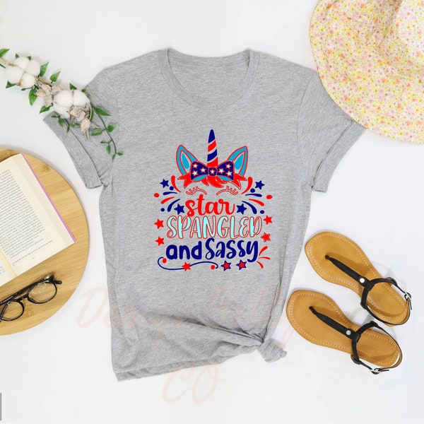 Star Spangled And Sassy Shirt, 4th Of July Kids Shirt, Patriotic Shirt, America Shirt, Independence Day, Fourth Of July, Red White Blue