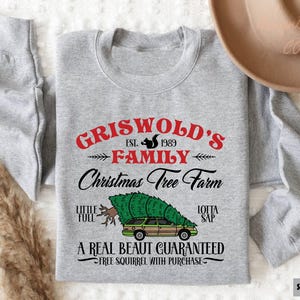 Griswold&#39;s Family Sweatshirt, Tree Farm Sweater, Christmas Vacation Shirt, Matching Family Christmas Shirt, Christmas Crewneck Sweater