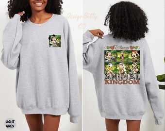 Disney Safari Sweatshirt, Disney Animal Kingdom Sweater, Disney Safari Hoodie, Mickey Mouse Safari, Mickey and Friends Safari Sweatshirt