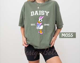 Comfort Colors Daisy Est. 1940 Shirt, Retro Princess Daisy, Pink Daisy Shirt, Vintage Disney Gift, Daisy Duck Shirt, Disney Family Trip Tee