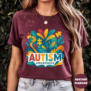 Autism Awareness Shirt, Colorful Autism Puzzle Piece Tee, Kindness Autism Acceptance Gift, Autism Support Shirt, Neurodiversity Pride Tee