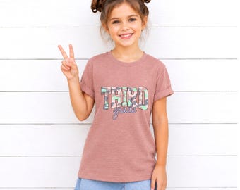3rd Grade Camo Shirt, Third Grade School Tee, First Day Of Third Grade Outfit, Back To School Shirt