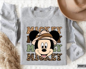Mickey Sweatshirt, Cute Minnie Sweatshirt, Donald Sweatshirt, Cartoon Character Sweat, Cute Design For Disney Fans, Disney Custom Design