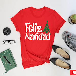Feliz Navidad Christmas Shirt, Spanish Merry Christmas Shirt, Feliz Navidad Shirt, Christmas Family Matching, Santa Family Shirt,Cute Family