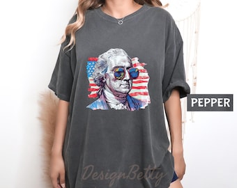 Comfort Colors  Funny 4th of July Shirt, Retro George Washington Tee, Patriotic Founding Father Shirt, Funny American History Vintage Tee