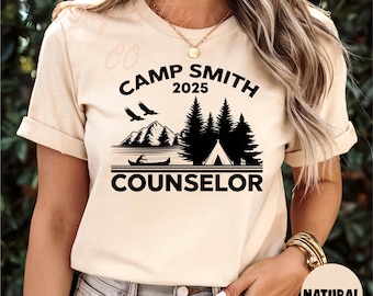Camp Smith Counselor Shirt, Camp Counselor Shirt, Camp Counselor Gift, Camping Shirt, Hiking Shirt, Camp Lover, Camping Gifts, Gift For Her