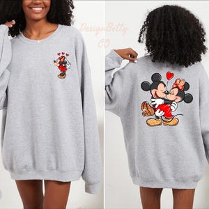Custom Disney Mickey Minnie Lovely Sweatshirt, Cozy 2025 Disney Trip Hoodie, Family Disney Trip Crewneck, Matching Disney Couple Sweaters