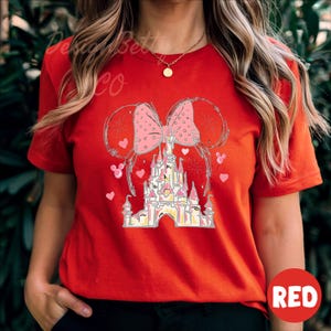 Fairy Disney Castle Shirt, Princess Bow T-Shirt, Magic Kingdom Shirt, Fantasyland Shirt, Vacation Outfit, Gift For Her, Disneyland Shirt