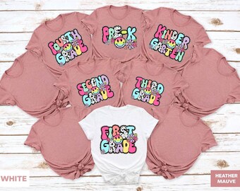 Custom First Grade Shirt, First Grade Teacher Shirt, Teacher Shirts, Teacher Gifts, Back To School Gift, Teacher Tshirt, First Day Of School