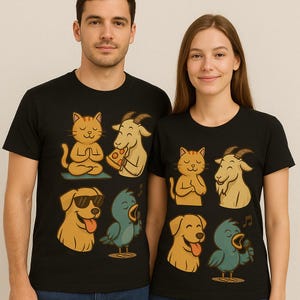 Lustiges Tiergraphik-T-Stück, Neuheit Baumwoll-T-Shirt, humorvolles Esel-Design, schüchternes störrisches Maultier-Hemd, Geschenk für Tierliebhaber, Unisex-Kleidung