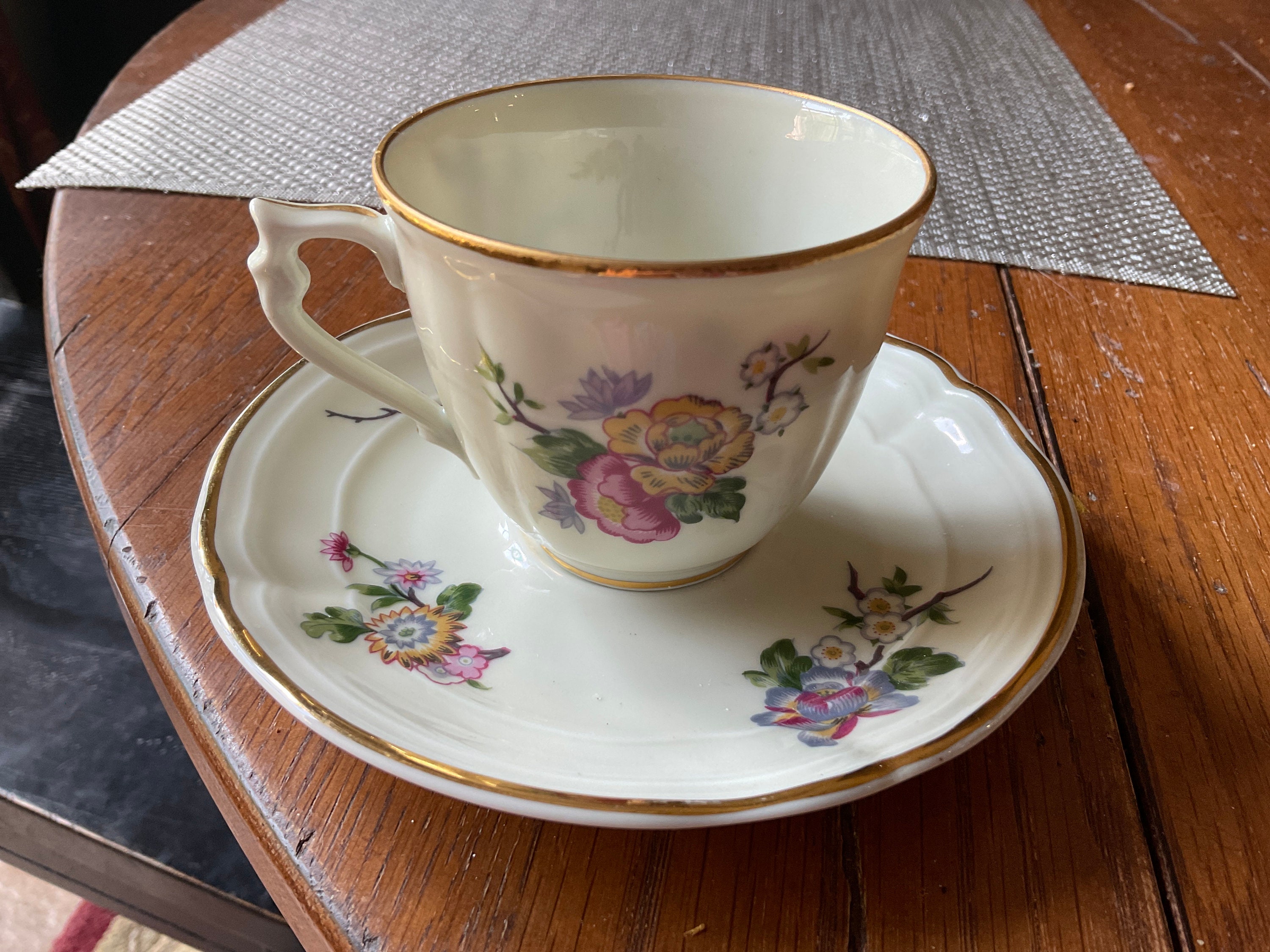 Bernardaud Limoges France Bengali Teacup and Saucer Etsy