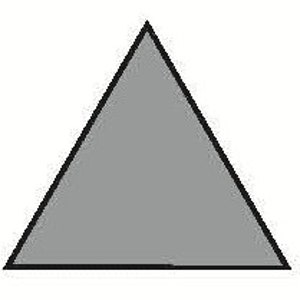 ET1 Acrylic Template (1-inch Side Equilateral Triangle)