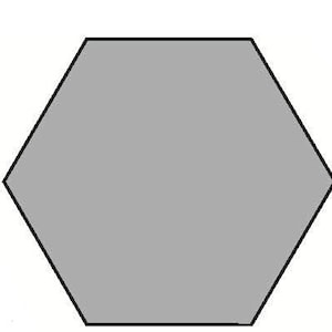 H2 Acrylic Template (2-inch side hexagon)