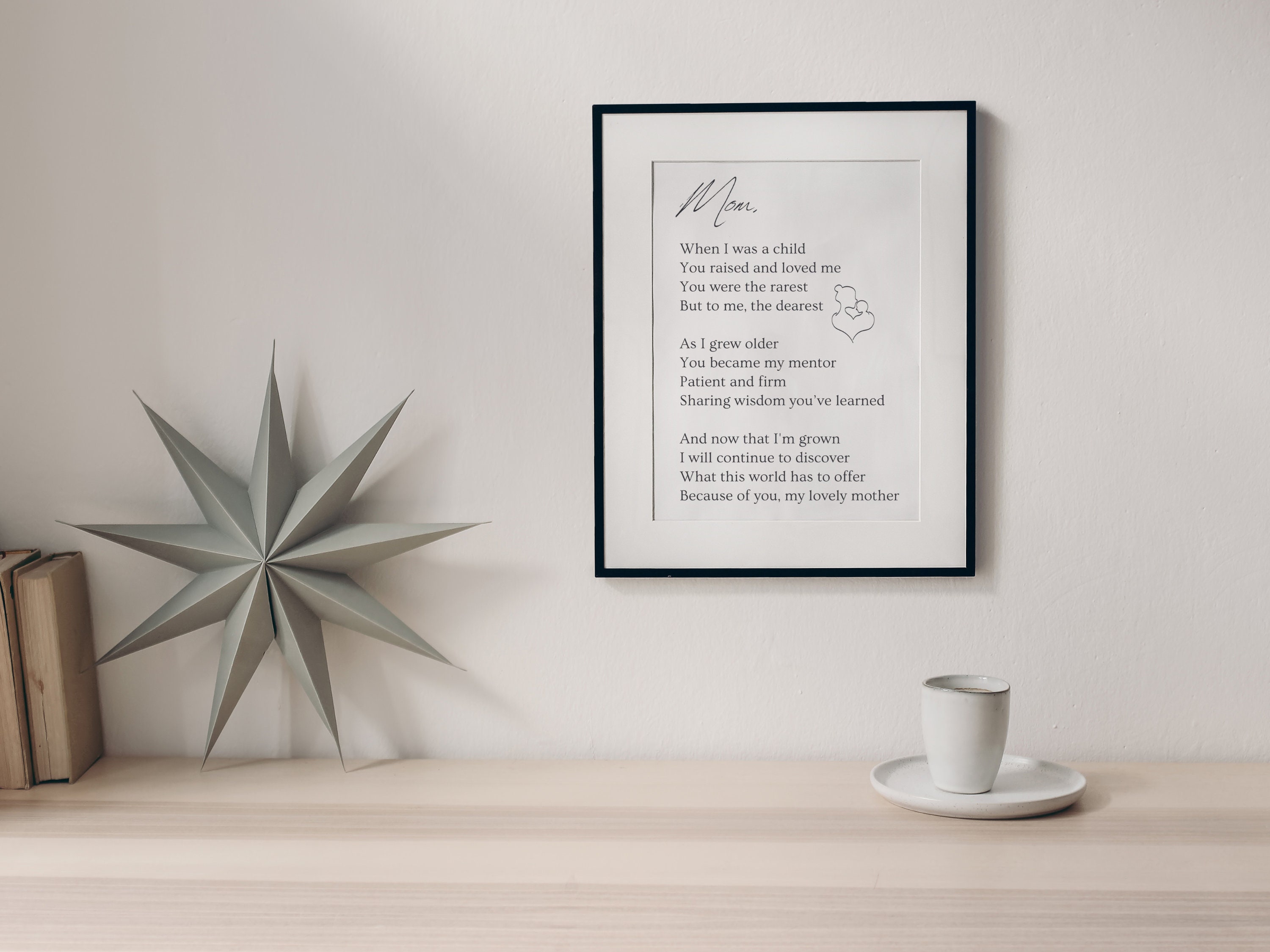 Mom Poem Print, Mom Digital Download, Printable Mother's Day Card, Poem ...