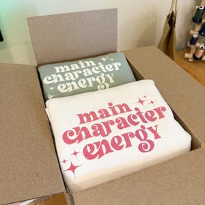 Embroidered Bookish Sweatshirt | Main Character Energy | Bookish Crewneck | Embroidered Sweatshirt | Bookish Babe | Gift for Her | Booktok image 4