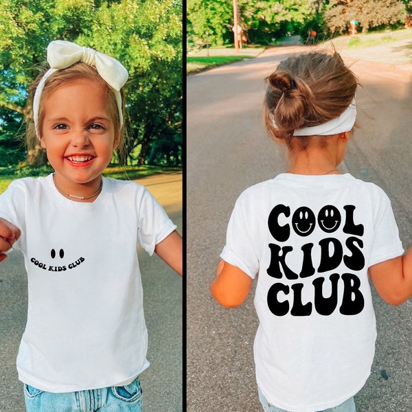 Cool Kids Club SVG Kids Club PNG Trendy Kinder Shirt Kiddo Mom Boy Mom Girl Sofortiger Download Digitale Dateien