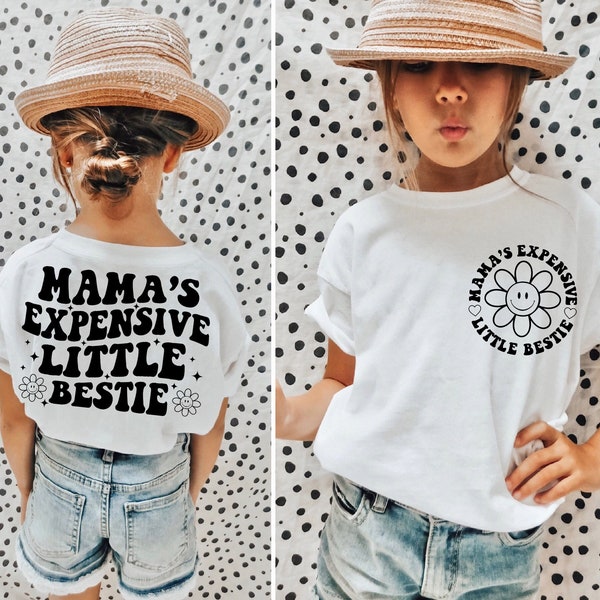 Mama's Expensive Little Bestie SVG Mama and Bestie PNG Pocket and Back Funny Trendy Shirt Cool Bestie Shirt Instant Download Digital Files