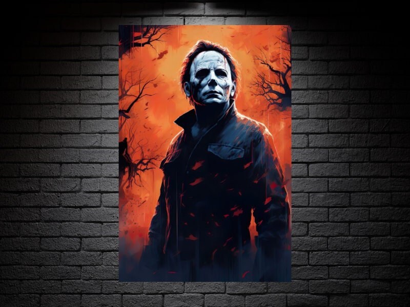 Póster enmarcado de Michael Myers de Halloween por Trends International