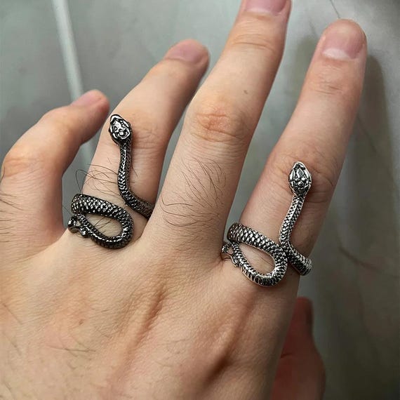 Snake ring, Serpent ring, snake ring ,snake jewel… - image 6