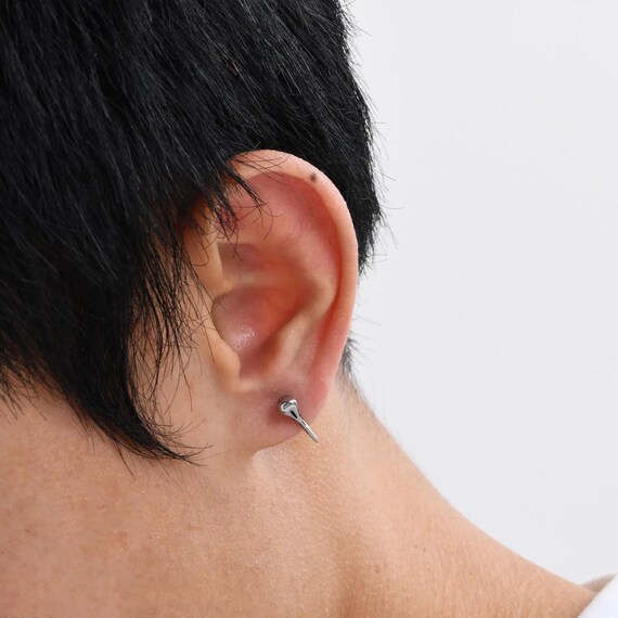 Bird Skull Screw Back / Flat Back / Stud Earrings… - image 5