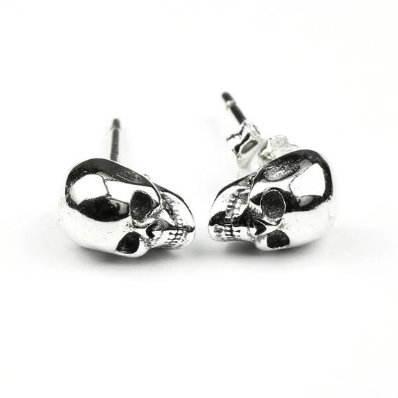 Extra Tiny Skull Internally Threaded Flat Back/St… - image 1