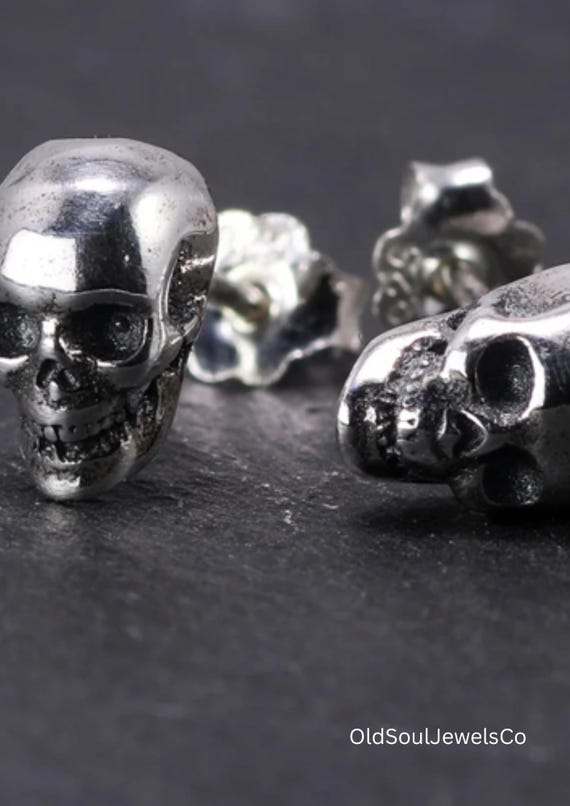 Extra Tiny Skull Internally Threaded Flat Back/St… - image 5