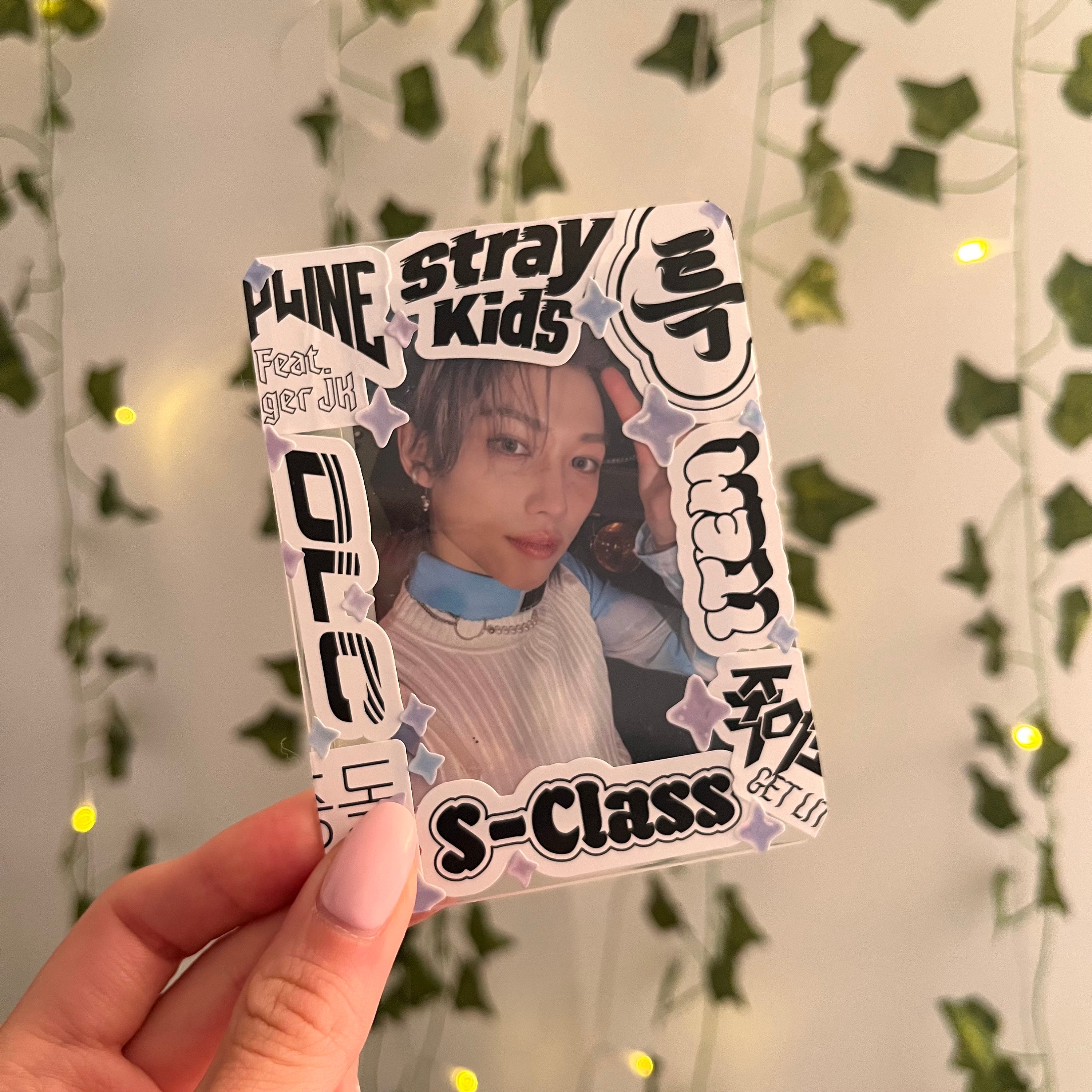 Stray Kids 5-star Deco Toploader for KPOP Photocards Blue Purple Jelly ...