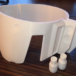 Mando Cosplay Armor 3D Printed Battle Damaged Knee Brace