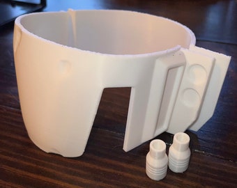 Mando Cosplay Armor 3D Printed Battle Damaged Knee Brace