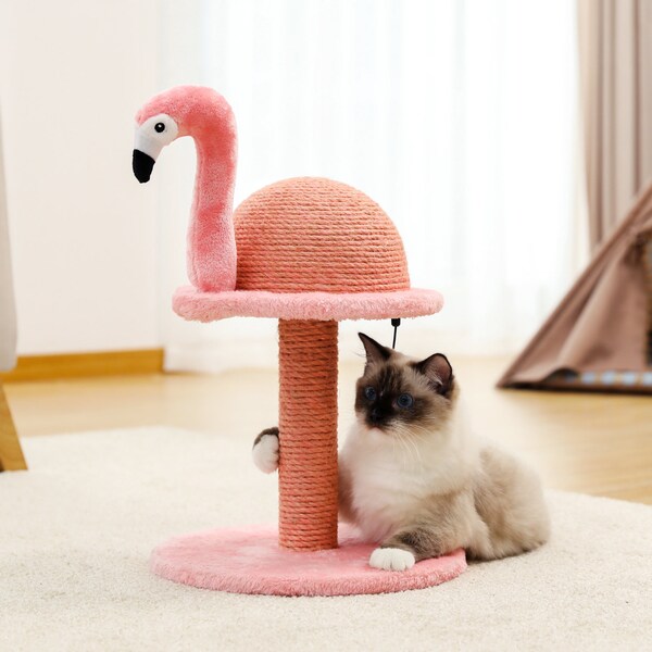 Flamingo Cat Toy Etsy