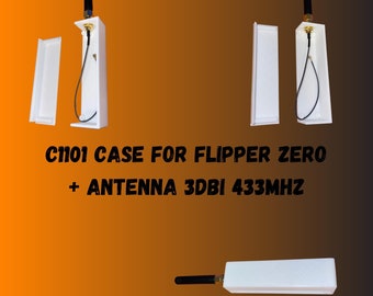 Étui CC1101 pour Flipper Zero + Antenne Lorawan 3dBi - 433MHz