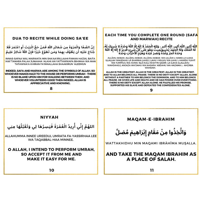 Umrah Dua Cards, Umrah Duas Printable Cards,umrah Flashcards,prayer ...