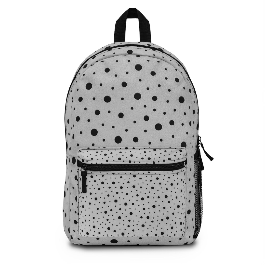 Black and White Polka Dot Backpack Back to School Gift for Etsy
