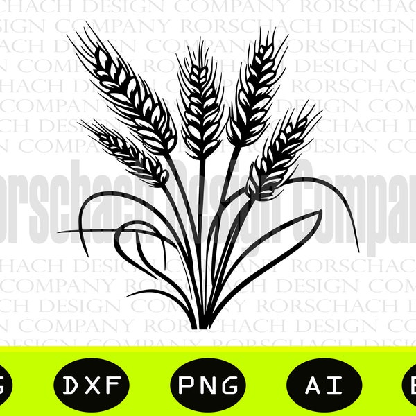 Wheat Svg, Wheat Clipart, Wheat Svg, Plant Svg, food svg, Wheat Vector, Wheat Cut file, Wheat Clipart, Wheat Design, SVG, PNG, Wheat Stencil